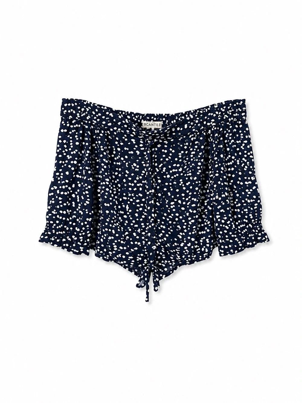 J. Crew Navy and White Polka Dot Shorts